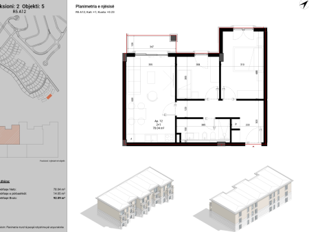Apartament 2+1 në Shitje te Rolling Hills Lake, Tiranë