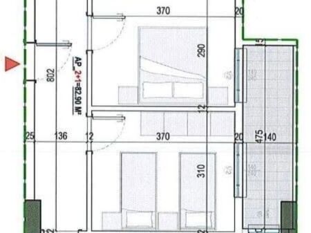Shitet 2+1 Paskuqan / 1000€/m2