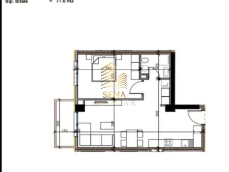 Shitet, Apartament 1+1+BLK, Paskuqan – “Aluna” Residence, 92.400 Euro