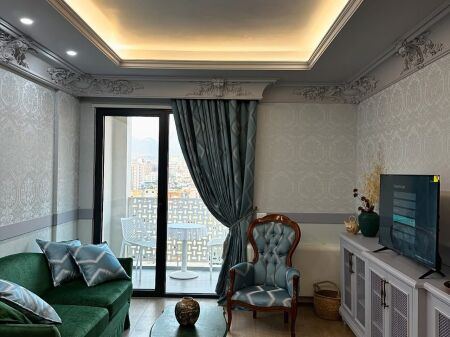 🏡 Super Luxury Apartment 1+1+parking for Rent - Porcelan Sadik Petrela street, fully furnished with architect and equipment of the best brands.  