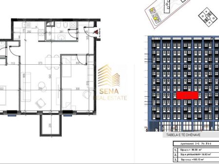 Apartment 2+1+Blk+2WC for sale, Former Profarma – Xhamllik, 189,000 Euro