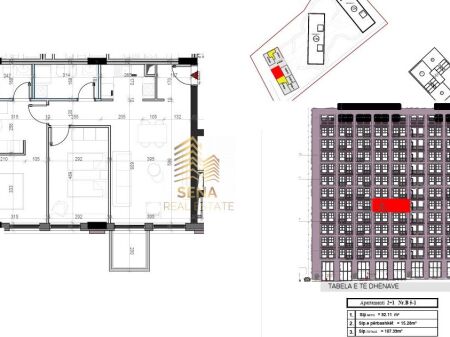 Shitet Apartament 2+1+Blk+2WC, Ish Profarma – Xhamllik, 193.000 Euro