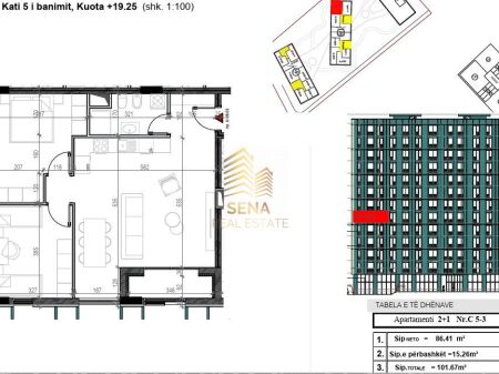 Shitet Apartament 2+1+Blk, Ish Profarma – Xhamllik, 183.000 Euro
