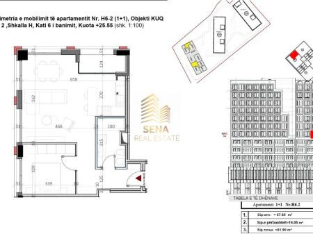 Apartment 1+1+Blk for Sale, Former Profarma – Xhamllik, 147,400 Euro