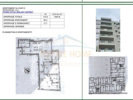 Shitet, Apartament 2+1, Qerret, Kavaje