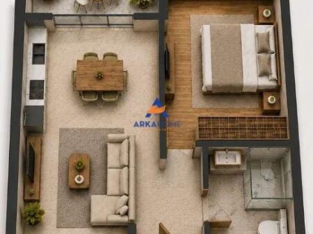 FOR SALE APARTMENT 1+1+BALCONY "FORMER AVIATION FIELD" 106,100 EURO