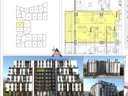 SHITET APARTAMENT 1+1 "PASKUQAN" 88780 EURO