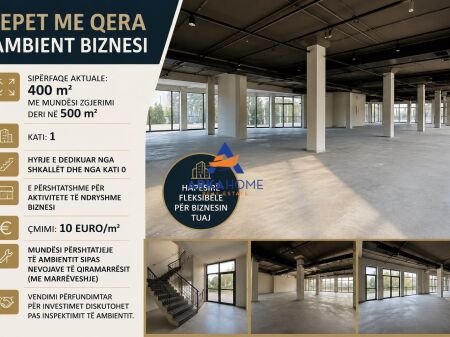 JEPET ME QERA AMBIENT BIZNESI 400 M2 'ASTIR " 5000 EURO