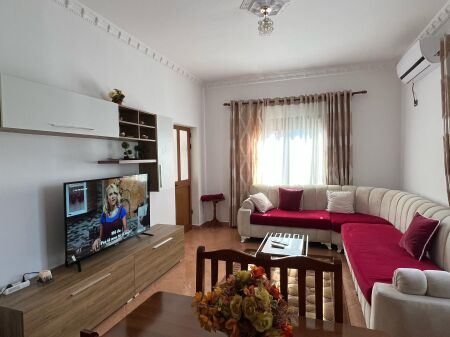 Apartment 2+1+Parking Space for rent at Bar Cafe Dedaj, 5 Maji Street, at the Roundabout, Siri Kodra Street, Former Train Station, New Boulevard.