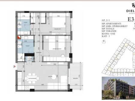 SHITET APARTAMENT 2+1 NË PASKUQAN,TIRANË