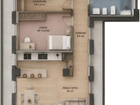 Apartment 3+1 for sale near the former Blloku, close to LSI, Willson Square.