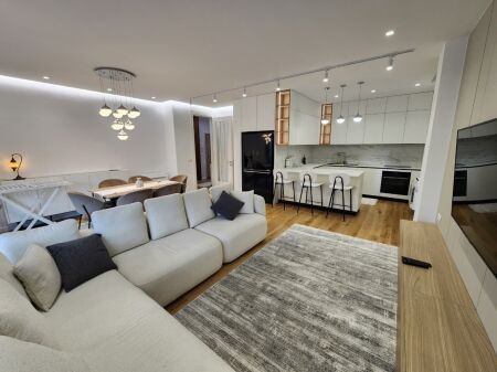 # For Rent: 2+1+2 Bathroom Apartment & 3 Balconies (+1 Parking Space) 📍Liqeni Thatë / Radisson (135m2) 🔥🔥 Super Modern | First Time for Rent ❤️ | €1,350/Month