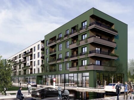 Shitet apartament 2+1+2 tek Green Residence , Bathore , Kamez , Instituti .