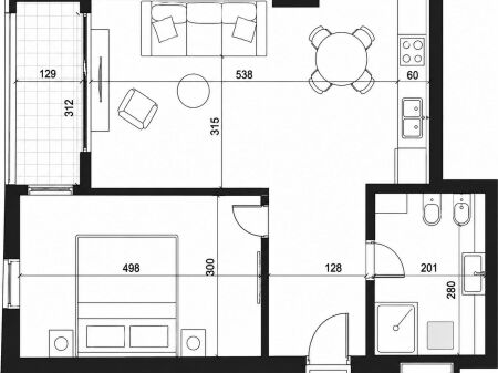APARTAMENT 1+1 PËR SHITJE 📍 FOREST RESIDENCE 86.000 €