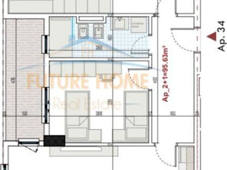 In vendita, Appartamento 2+1+2, Ringside Residence, Paskuqan