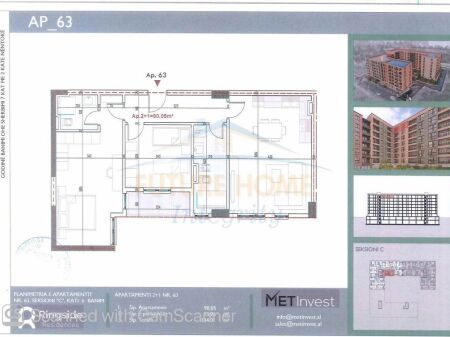 Shitet, Apartament 2+1+2, Paskuqan, Tiranë.