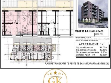 SHITET Super Apartament (1) * 1+1+Ballkon  • 📍Mali Robit  * ⁠E mobiluar
