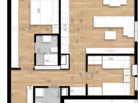 Shitet Apartament 2+1+2 – Rezidenca Turdiu, Fusha e Aviacionit