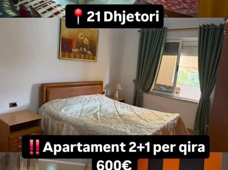 Apartament 2+1 per qira te 21 Dhjetori