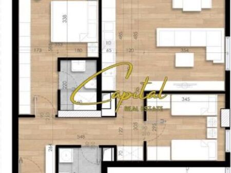 SHITET APARTAMENT 2+1+2 GARDEN RESIDENCE TURDIU 173.400 EURO