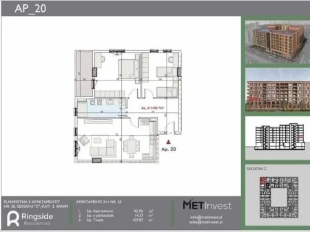 Apartament 2+1 Ring Side Paskuqan !