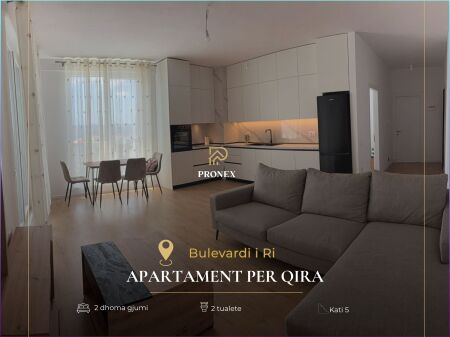 Apartament me qera 2+1 tek Bulevardi i Ri