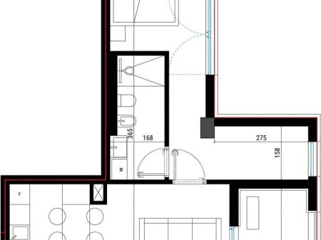 Shitet apartament 1+1 tek Kompleksi Square Village , Santorini 2 , Dhermi , Palase , Vlore , Himare , Drimadhe , Drymades .