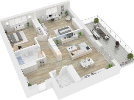 Shitet, Apartament 2+1, +3 Ballkone, Unaza e Re, Tiranë.