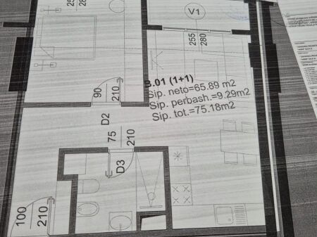 Shitje | Apartament 1 + 1 | Ali Demi| 142800 €