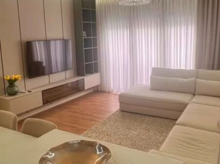 Luxurious 1+1 apartment + parking space for rent on Don Bosko Street, near the Fiori di Bosco Complex, Lapraka, Jordan Misja Street.