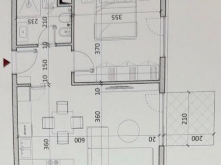 OkazionApartament 1+1, 61 m2 në Shitje pranë Qendrës, Kamëz. 49.6 mln Lekë