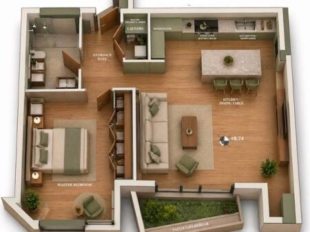 🏡 SHITET APARTAMENT 1+1 + LAVANTERI – CASA ITALIA
