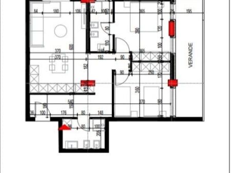 Appartamento 2+1+2WC+Veranda in vendita a Paskuqan, vicinissimo alla tangenziale.
