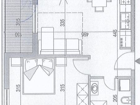 FOR SALE APARTMENT 1+1 SUPER FURNISHED