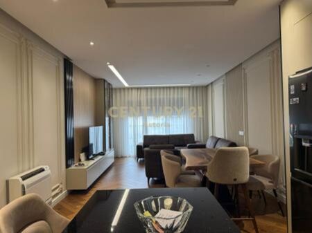 Premium apartment for rent 2+1+2+2 balconies with parking space at Olympic Residence Tirana