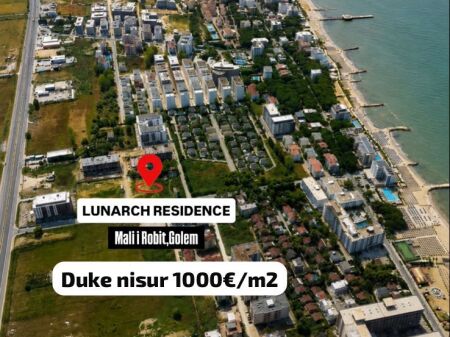EXCLUSIVE ! Apartament 1+1 për shitje në Lunarch Residence Mali i Robit ! 68,860 €