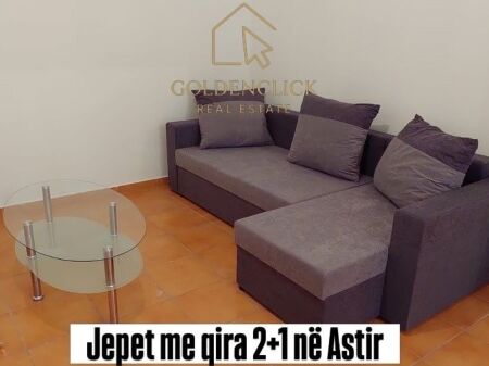 Jepet me qira Apartament 2+1+2 në Astir