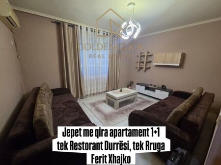 Jepet me qira apartament 1+1 tek Rrstorant Durrësi, tek Rruga Ferit Xhajko