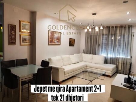 Appartamento 2+1 in affitto al 21 Dhjetori, in via Frosina Plaku, vicino all'Hotel Mondial