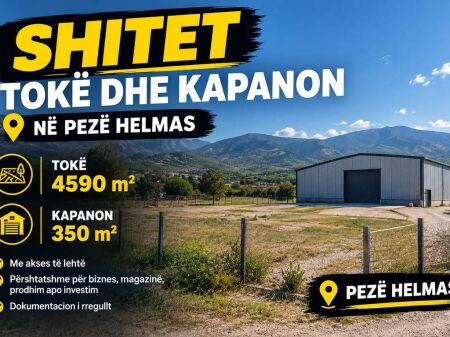 In vendita, Terreno+Magazzino, Peze-Helmes, Tirane.