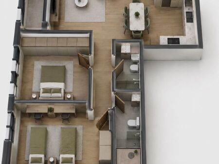 Shitet, Apartament 2+1+2 ART N'LAGJE, Xhamlliku, Tirane