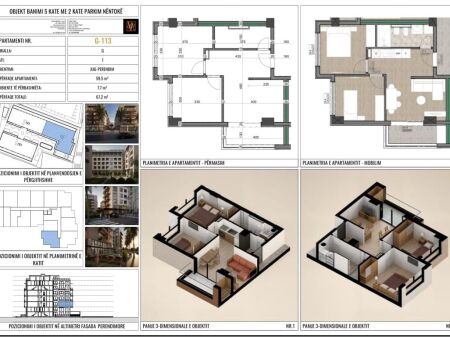 APARTAMENT 2+1 NE VIZION 3 RESIDENCE, MALI I ROBIT -