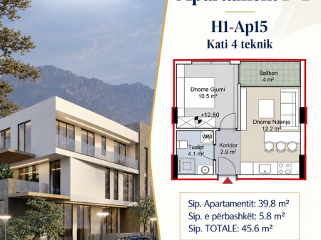 APARTMENT 1+1 FOR SALE AT PORTO LALZI