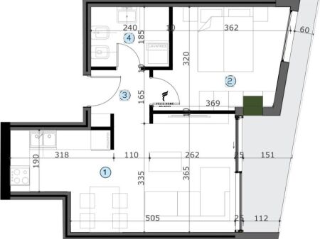 SHITET APARTAMENT 1+1 ASTIR 88.000 EURO FH-92279