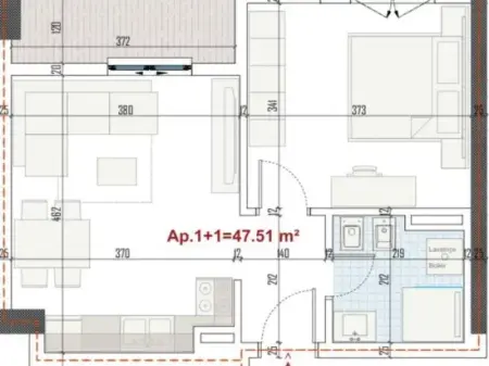 1+1 apartment for sale at RingSide Residence, Paskuqan.