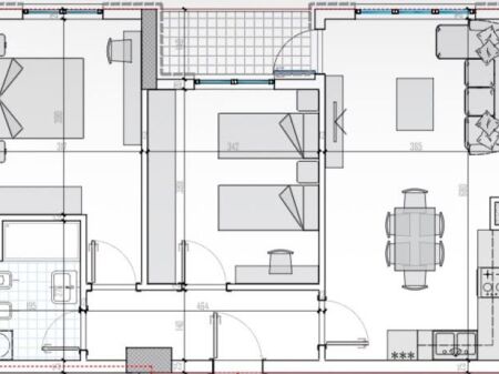 Apartament 2+1 per shitje tek Univers City tek QTU.