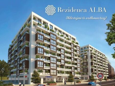 Shitet apartament 1+1 tek Rezidenca Alba