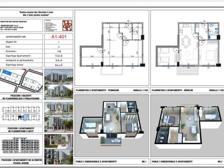 Apartamente Moderne në Shitje në Palm Paradise, Qerret 84.6m2