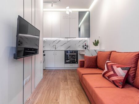 Me Qera: 1+1 Akull i Ri 📍 Ali Dem (Kompleksi. Mangalem) - Pllt i 2021, me Arkitekt PARKET - MARKA Cilesore || 40,000 Leke/Muaj