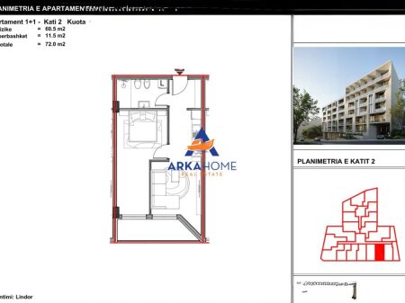 OKAZION!!!SHITET APARTAMENT 1+1+BALLKON "KOMPLEKSI ALUNA 5, PASKUQAN" 72.000 EURO